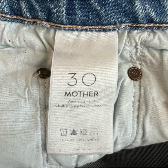 Mother Superior The Tomcat Jeans The Confession Wash Distressed Ankle Crop Sz 30 - Picture 10 of 13